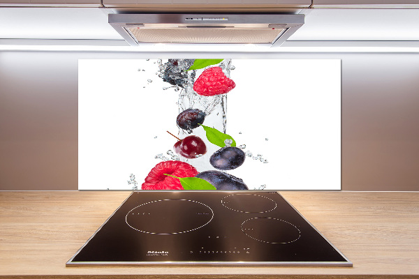Crédence cuisine en verre Fruits et eau