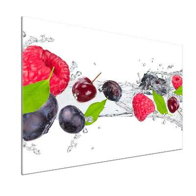Crédence cuisine en verre Fruits et eau