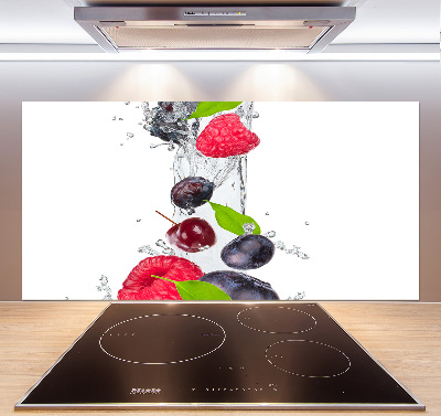 Crédence cuisine en verre Fruits et eau