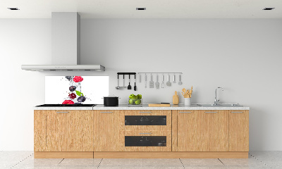 Crédence cuisine en verre Fruits et eau