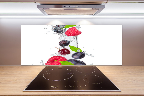 Crédence cuisine en verre Fruits et eau