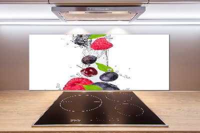 Crédence cuisine en verre Fruits et eau