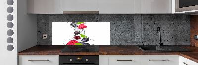 Crédence cuisine en verre Fruits et eau