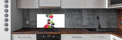 Crédence cuisine en verre Fruits et eau