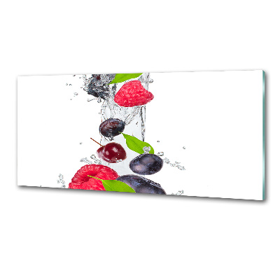 Crédence cuisine en verre Fruits et eau