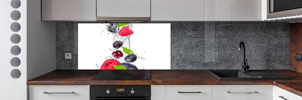 Crédence cuisine en verre Fruits et eau