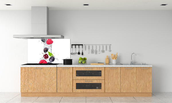 Crédence cuisine en verre Fruits et eau