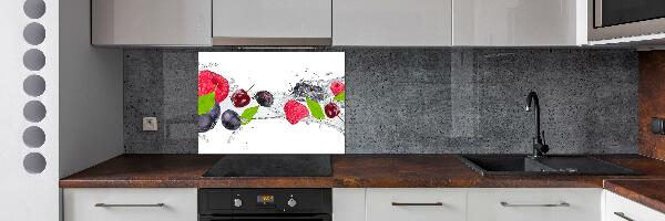 Crédence cuisine en verre Fruits et eau