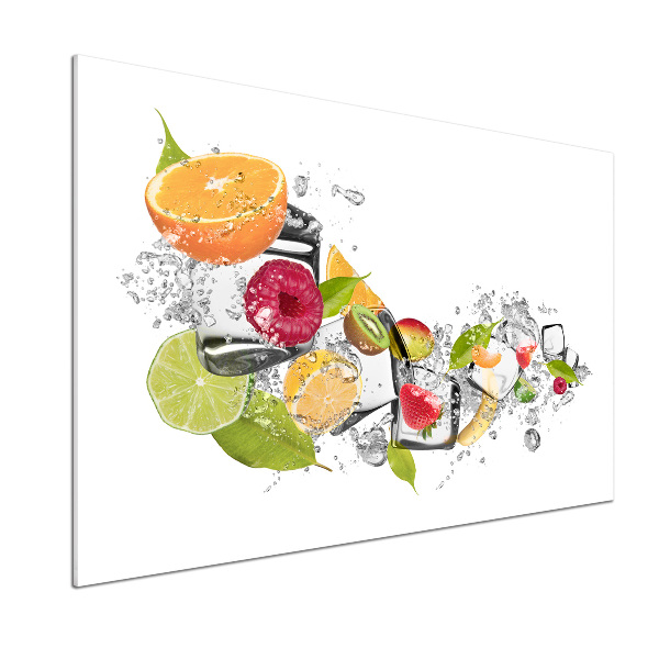 Crédence en verre trempé Fruits sur glace