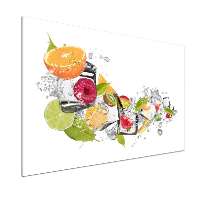 Crédence en verre trempé Fruits sur glace