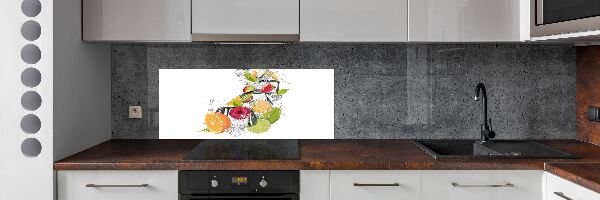Crédence en verre trempé Fruits sur glace