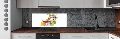 Crédence en verre trempé Fruits sur glace