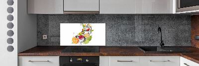 Crédence en verre trempé Fruits sur glace
