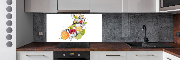 Crédence en verre trempé Fruits sur glace