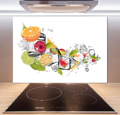 Crédence en verre trempé Fruits sur glace
