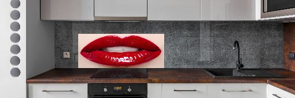 Crédence de cuisine Lèvres rouges