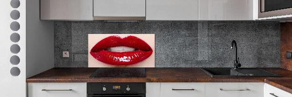 Crédence de cuisine Lèvres rouges