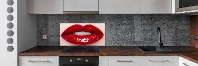 Crédence de cuisine Lèvres rouges