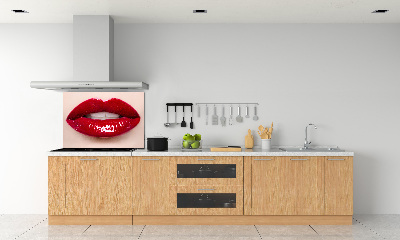 Crédence de cuisine Lèvres rouges