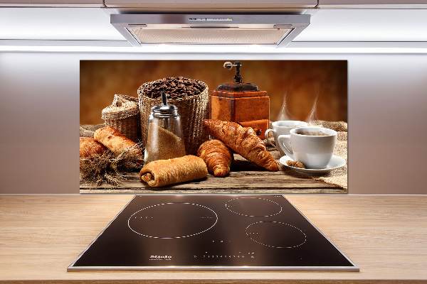 Crédence en verre avec motif Petit déjeuner