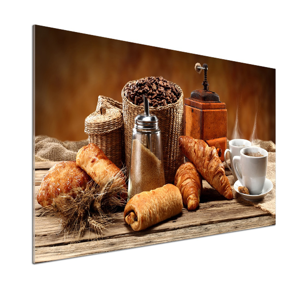 Crédence en verre avec motif Petit déjeuner
