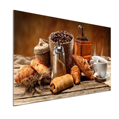 Crédence en verre avec motif Petit déjeuner