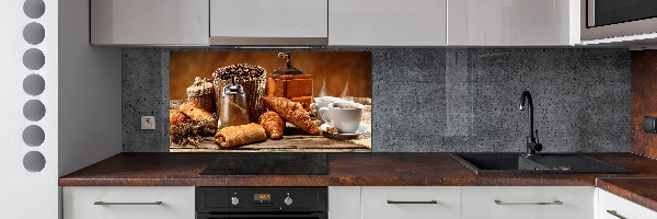 Crédence en verre avec motif Petit déjeuner