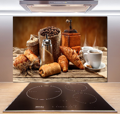 Crédence en verre avec motif Petit déjeuner