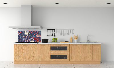 Crédence en verre avec motif Plantes hibou poule