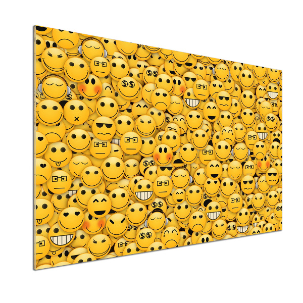 Crédence en verre avec motif Émoticônes