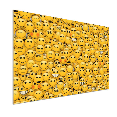 Crédence en verre avec motif Émoticônes