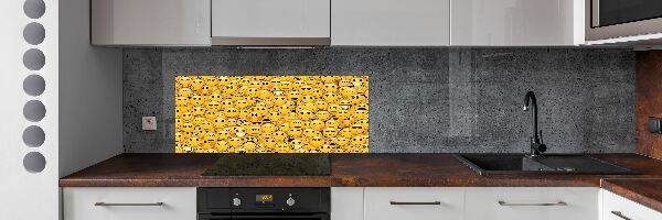 Crédence en verre avec motif Émoticônes