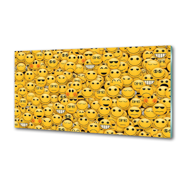 Crédence en verre avec motif Émoticônes
