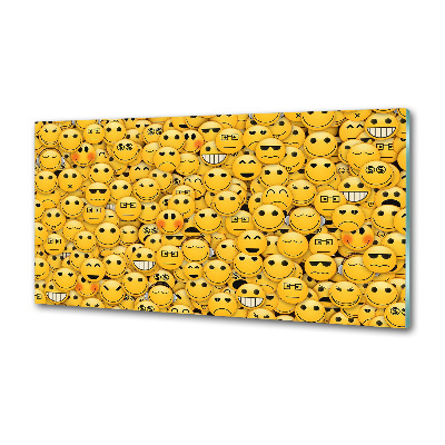 Crédence en verre avec motif Émoticônes