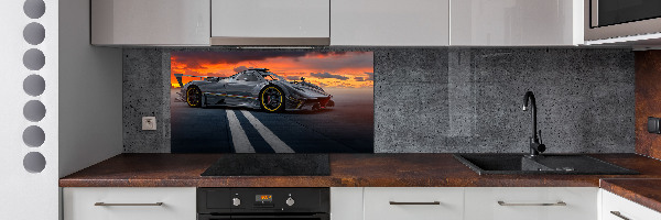 Crédence de cuisine en verre Voiture de course