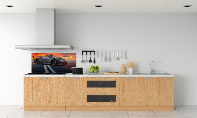 Crédence de cuisine en verre Voiture de course