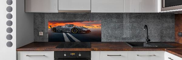 Crédence de cuisine en verre Voiture de course