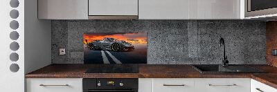 Crédence de cuisine en verre Voiture de course