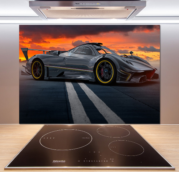 Crédence de cuisine en verre Voiture de course