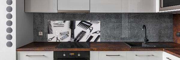 Panneau crédence cuisine Outils de coiffeur