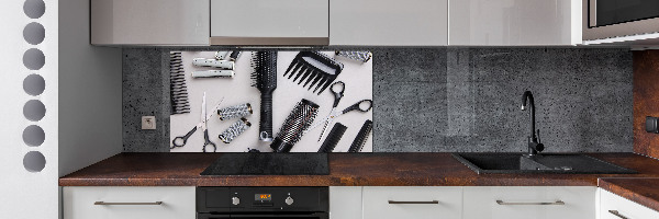Panneau crédence cuisine Outils de coiffeur
