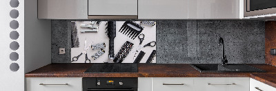 Panneau crédence cuisine Outils de coiffeur