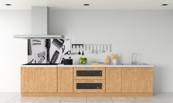 Panneau crédence cuisine Outils de coiffeur