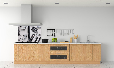 Panneau crédence cuisine Outils de coiffeur