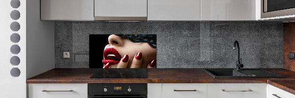 Crédence cuisine en verre Masque de dentelle
