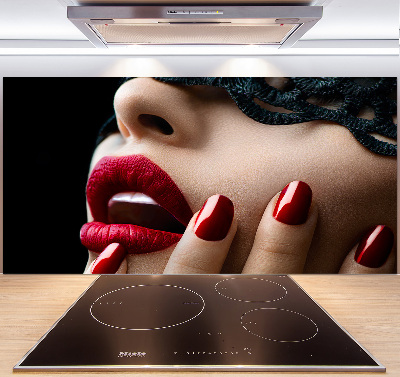 Crédence cuisine en verre Masque de dentelle