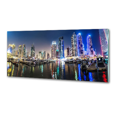 Panneaux muraux cuisine Dubaï de nuit