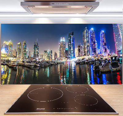 Panneaux muraux cuisine Dubaï de nuit