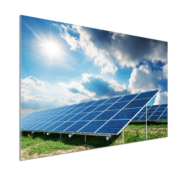Panneau crédence cuisine Batteries solaires