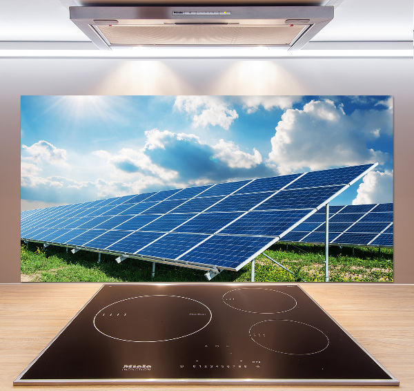 Panneau crédence cuisine Batteries solaires